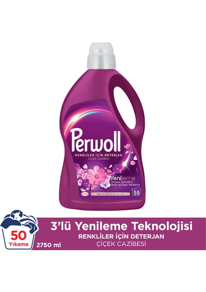 Hassas Sıvı Çamaşır Deterjanı  Çiçek Cazibesi Yenileme 2750 ml