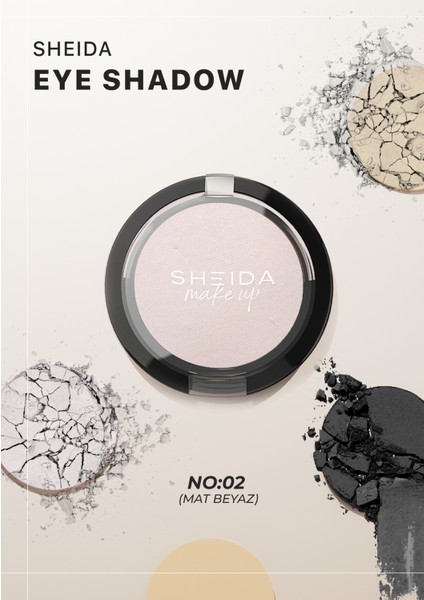 Eye Shadow Mat Beyaz Göz Farı (No:02)