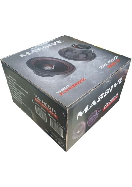 MS-NEO15 38CM Subwoofer Kabinsiz Bass 1800WAT 300RMS Sıngle 4ohm