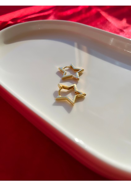 Yıldız Gold Klipsli Çelik Küpe fiyatları