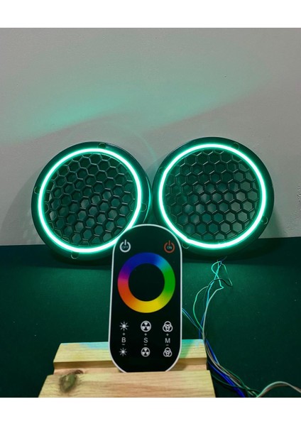 16 cm Dokunmatik Kumandalı Neon Işıklı Midrange Hoparlör Kapağı 1 Takım (2 Adet) indirimleri