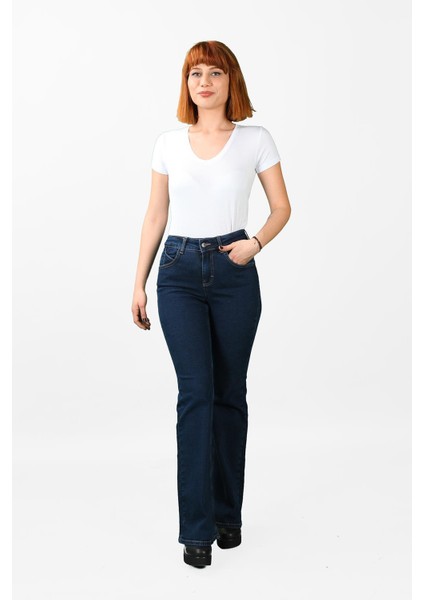 Kadın Çan Paça Kot Pantolon