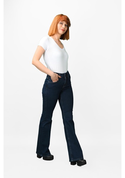 Kadın Çan Paça Kot Pantolon indirimleri