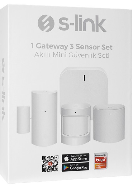 SL-ZS01 Zigbee Sensör Seti 1 Gateway ve 3 Parça Sensör Zigbee Tuya Uyumlu