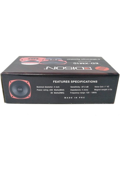 Edison Ed XM16 Midrange Oto Hoparlör 16 cm 400W Maksimum 80W Rms fırsatları