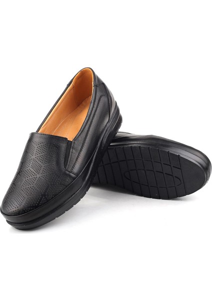 4112 Kadın Ortopedik Kauçuk Taban Deri Ayakkabı indirimleri