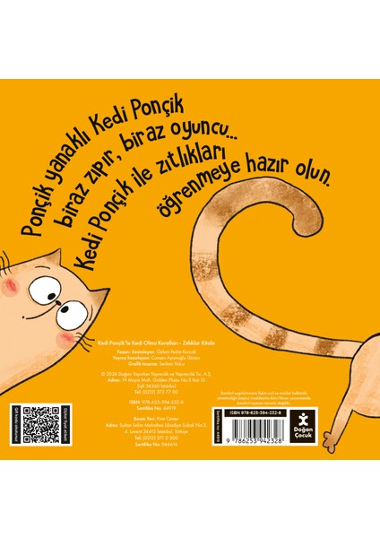 Kedi Ponçik’le Kedi Olma Kuralları - Zıtlıklar Kitabı - Özlem Fedai Korçak