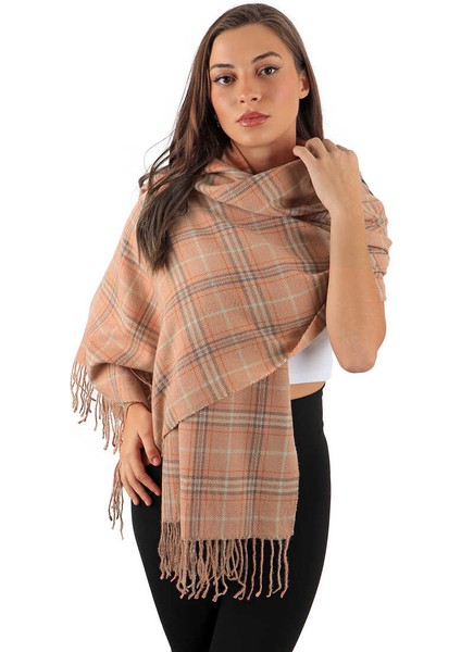 Somon Mint Desenli Kışlık Şal fiyatları