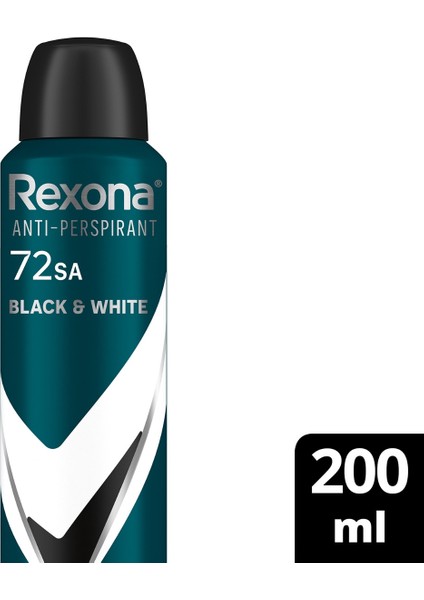 Men Erkek Sprey Deodorant Invisible Black & White 200 ml