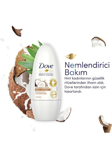 Kadın Roll On Deodorant Hindistan Cevizi ve Yasemin Çiçeği 50ML X2