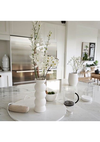 20 cm Sade Zarif Bohem Beyaz Iskandinav Tarzı Trend Vazo indirimleri