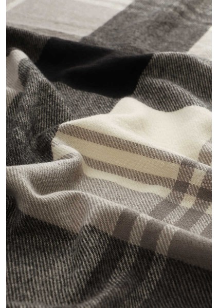 Siyah Gri Desenli Kışlık Şal fırsatları