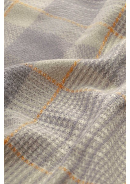 Gri Füme Desenli Kışlık Şal fırsatları