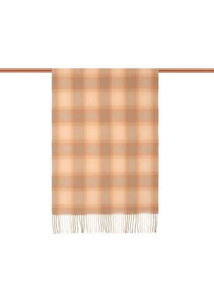 Bej Camel Desenli Kışlık Şal modelleri