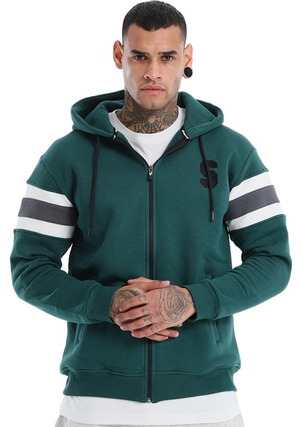 Munich Erkek Yeşil Günlük Stil Sweatshirt 24KE031-YSL