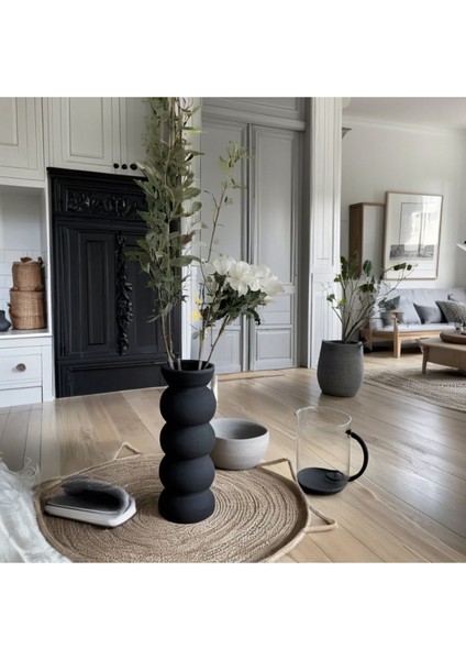 20 cm Sade Siyah Zarif Bohem Iskandinav Tarzı Trend Vazo