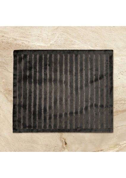 Soft Nuvo Banyo Paspası - Antrasit - 60X100 cm + 50X60 cm