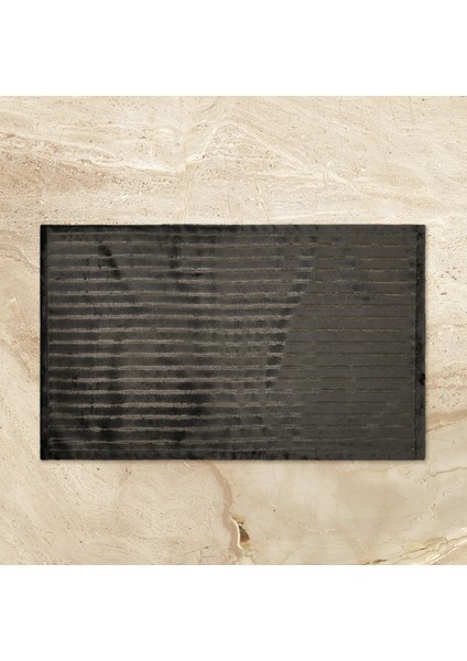 Soft Nuvo Banyo Paspası - Antrasit - 60X100 cm + 50X60 cm