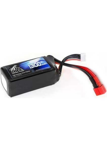 1300 mAh 22.2V 6S 30C Lityum Polimer Lipo Batarya Pil T Plug