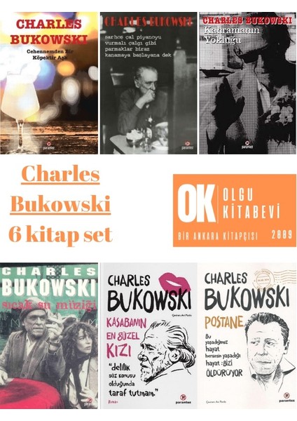 Charles Bukowski Seti 6 Kitap