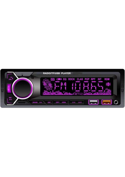 Bsv 4700 Rgb 7 Renk Değiştiren Çift USB Bluetoothlu Aux Sd Kart Amfi Çıkışlı Kumandalı Teyib