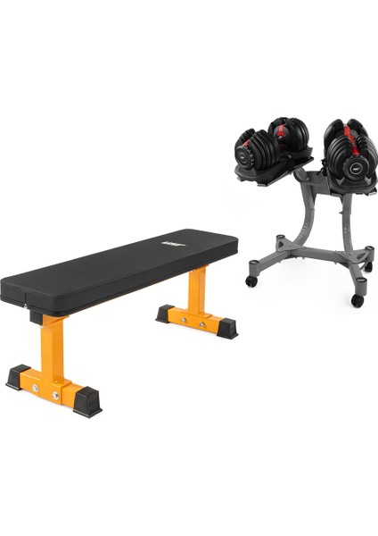 Labranda-48 Düz BENCH-2X24 kg Dambıl Seti