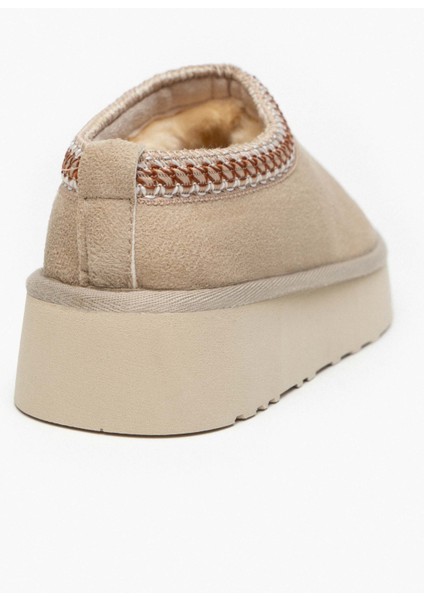 Sweet Kum Beji Süet Içi Kürklü Düz Taban Sabo Ev Terliği fırsatları