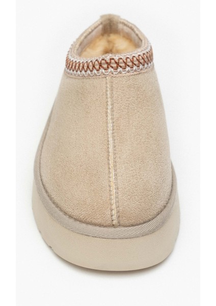 Sweet Kum Beji Süet Içi Kürklü Düz Taban Sabo Ev Terliği modelleri