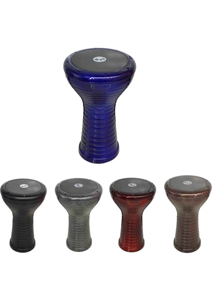 Döküm Darbuka Desenli Mavi