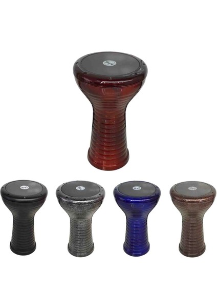 Döküm Darbuka Desenli Bordo