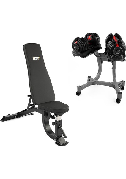 Mnara-48 Ayarlı BENCH-2X24 kg Dambıl Seti