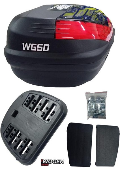 50 L Wogen Topcase - Basıc - Siyah