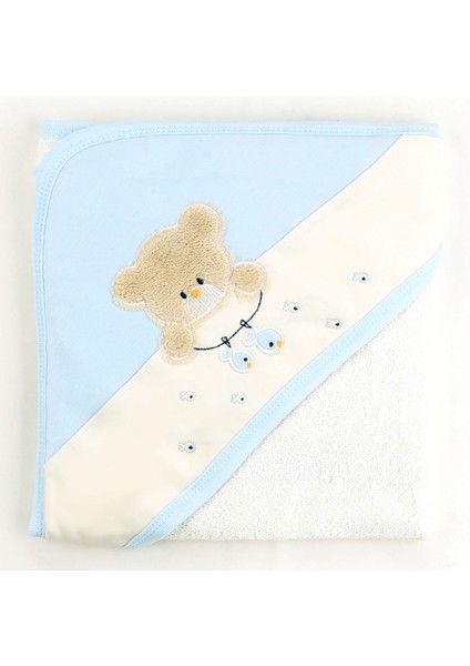 Balıkçı Ayı Bebek Banyo Havlusu 9883