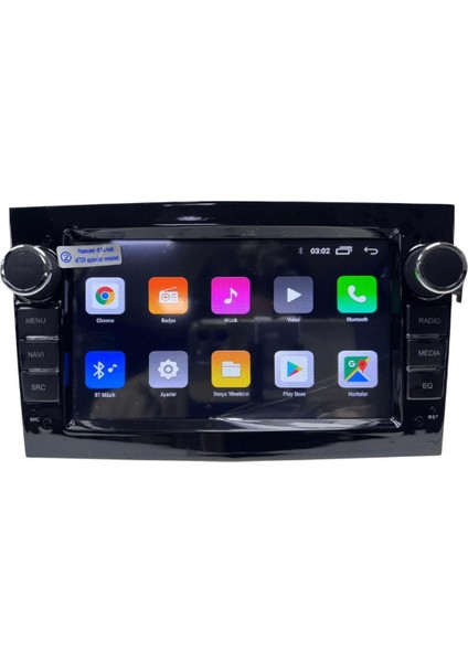 Oto Multimedya Opel Corsa D Black Unı - Ty / 2 GB Ram 32 GB HDD / 7 Inch Ekr. Carplay And. 13 Doubl modelleri