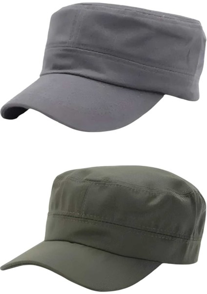 Unisex Pamuklu Castro Şapka 2 Adet