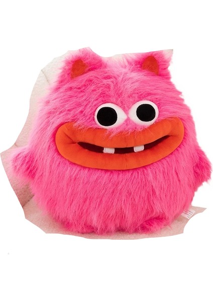 Sosisli Ağız Kırmızı Kıllı Canavar Bebek Peluş Oyuncak (Yurt Dışından)