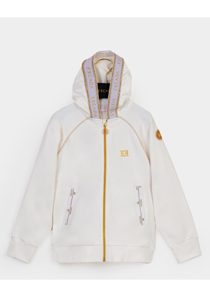 Kapüşonlu Cep Detaylı Fermuarlı Çocuk Sweatshirt