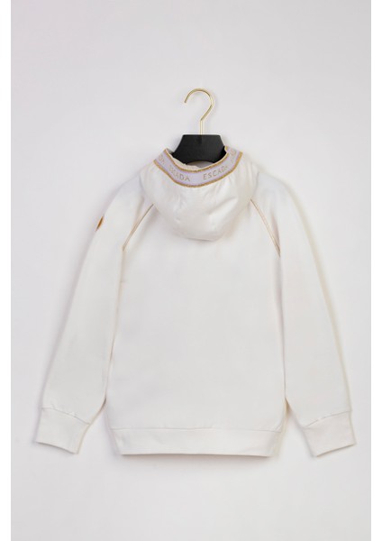 Kapüşonlu Cep Detaylı Fermuarlı Çocuk Sweatshirt