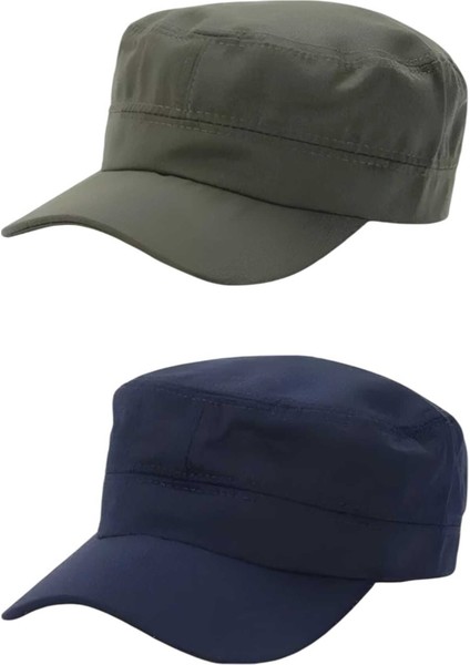 Unisex Pamuklu Castro Şapka 2 Adet modelleri