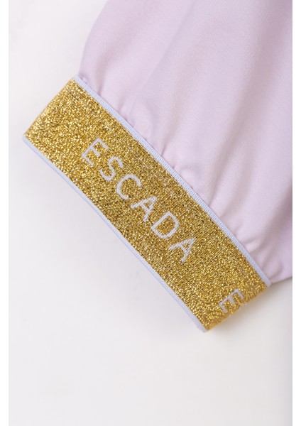 Şerit Detaylı Kısa Kol Çocuk Sweatshirt