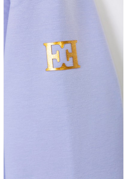 Logolu Bisiklet Yaka Basic Çocuk Sweatshirt