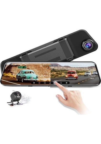 Mpıa Uyumlu Dikiz Aynası Araç Kamerası 10" Ekran Tam Ekran Full Hd 1080P Ekranlı Geri Görüş Kameras fiyatları