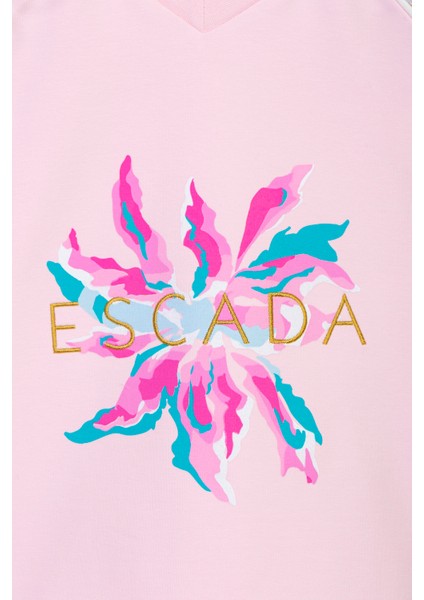 V Yaka Önü Baskılı Uzun Kol Çocuk Sweatshirt fiyatları