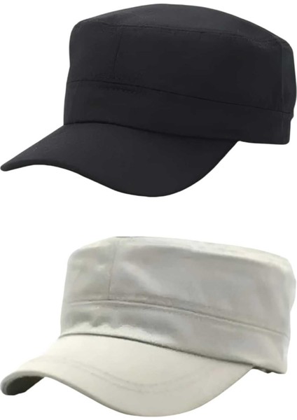 Unisex Pamuklu Castro Şapka 2 Adet modelleri