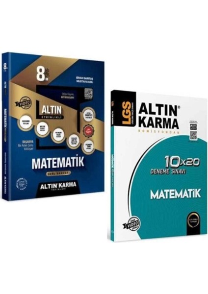 8.sınıf Matematik Etkinlikli Soru Bankası+Matematik 10X20 Deneme Sınavı