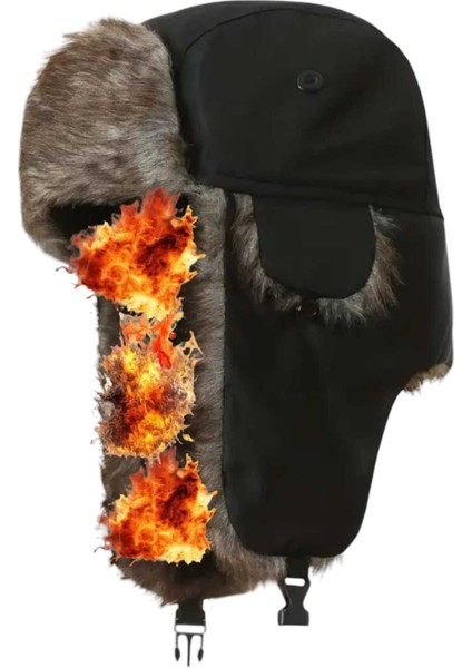 Unisex Termal Peluş Kürklü Pilot Şapka fiyatları