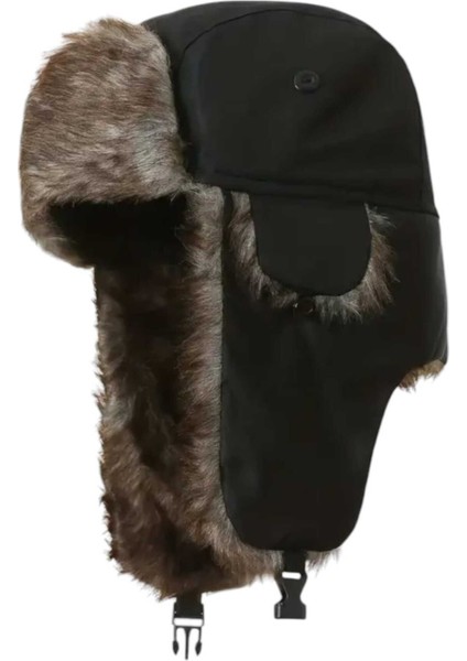 Unisex Termal Peluş Kürklü Pilot Şapka fırsatları