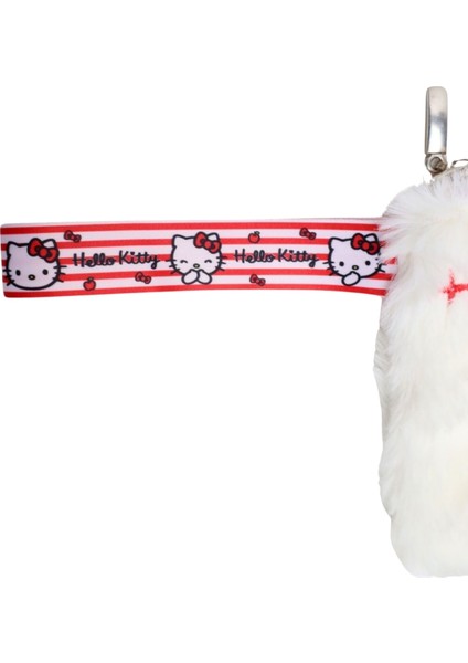 Hello Kitty Yumuşak Peluş Tüylü Tek Bölmeli Fermuarlı El Askılı Çocuk Kalem Kutusu