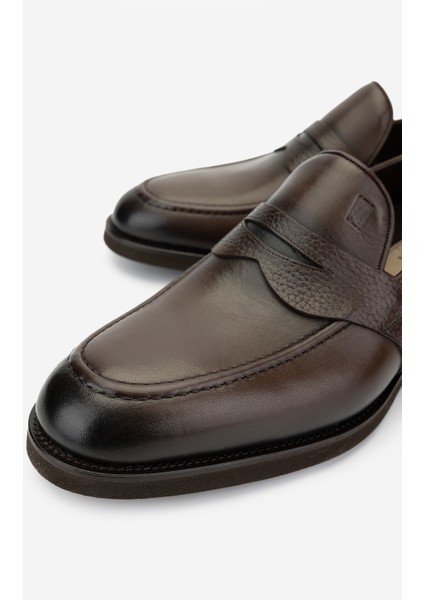 Erkek Deri Kahverengi Loafer Ayakkabı 722 21816 Erk Ayk Sk24-25 Kahve modelleri