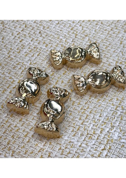 Şekerleme Paketi Model Gold Tasarım Düğme Seti